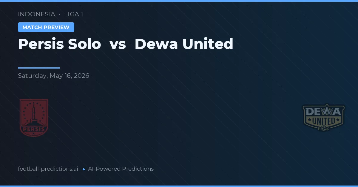 Persis Solo vs Dewa United — typy i zapowiedź meczu