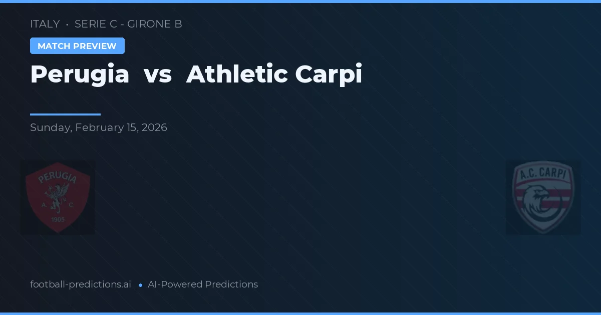 Perugia vs Athletic Carpi — typy i zapowiedź meczu