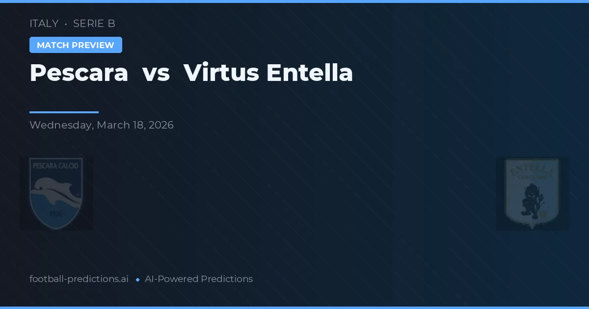 Pescara vs Virtus Entella — typy i zapowiedź meczu