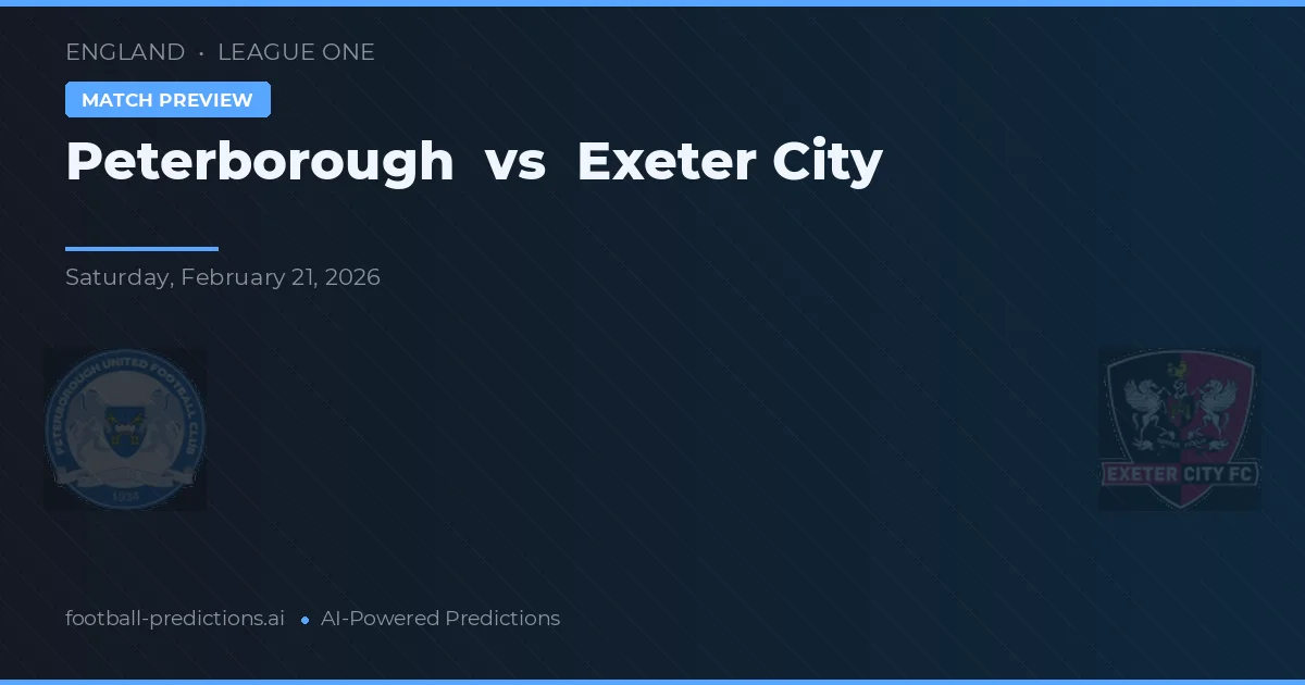 Peterborough vs Exeter City — typy i zapowiedź meczu