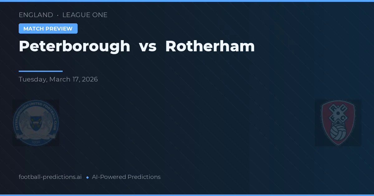 Peterborough vs Rotherham — typy i zapowiedź meczu