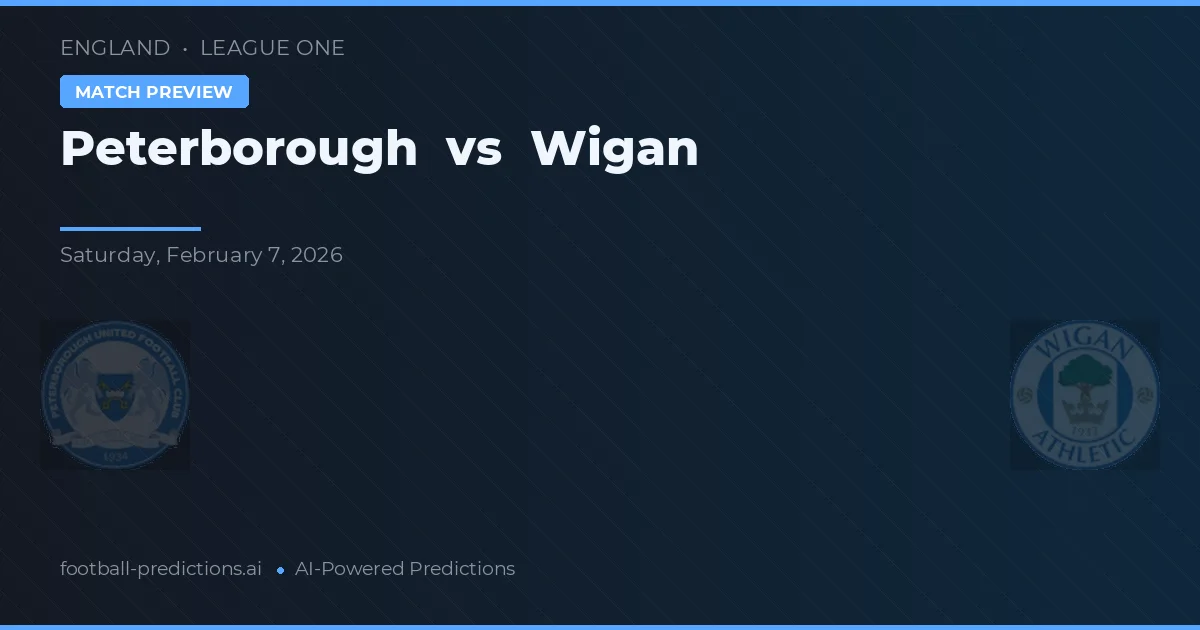 Peterborough vs Wigan — typy i zapowiedź meczu