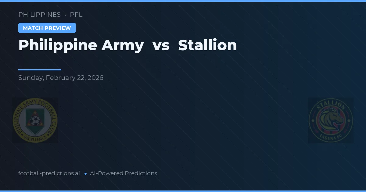 Philippine Army vs Stallion — typy i zapowiedź meczu
