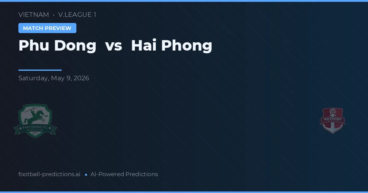 Phù Đổng vs Hải Phòng — typy i zapowiedź meczu