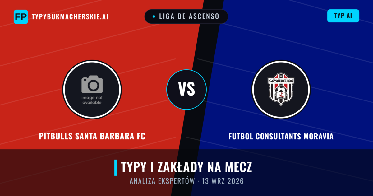 Pitbulls Santa Barbara FC vs Futbol Consultants Moravia — typy i zapowiedź meczu