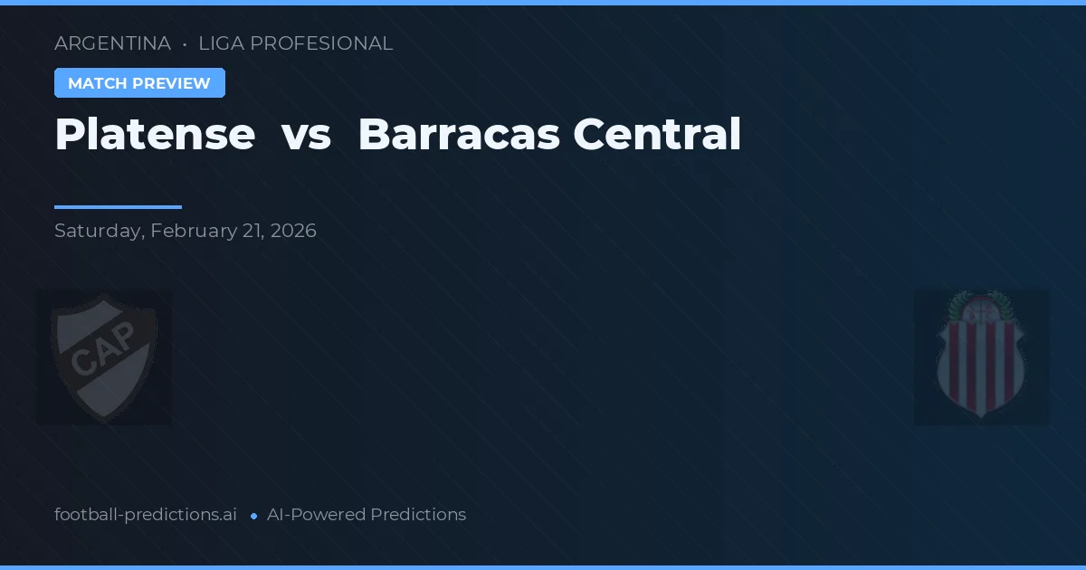 Platense vs Barracas Central — typy i zapowiedź meczu
