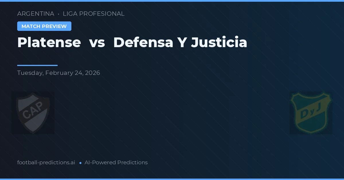 Platense vs Defensa y Justicia — typy i zapowiedź meczu