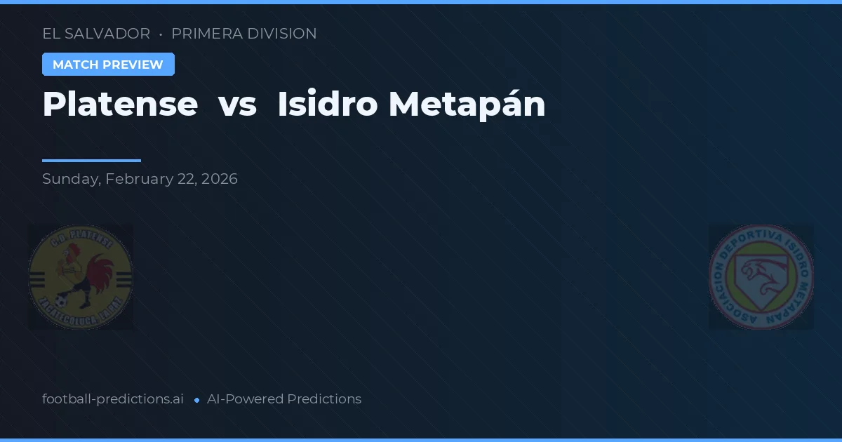 Platense vs Isidro Metapán — typy i zapowiedź meczu