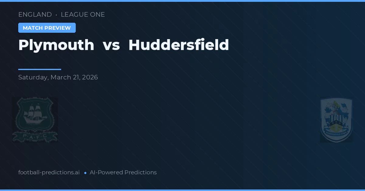 Plymouth vs Huddersfield — typy i zapowiedź meczu