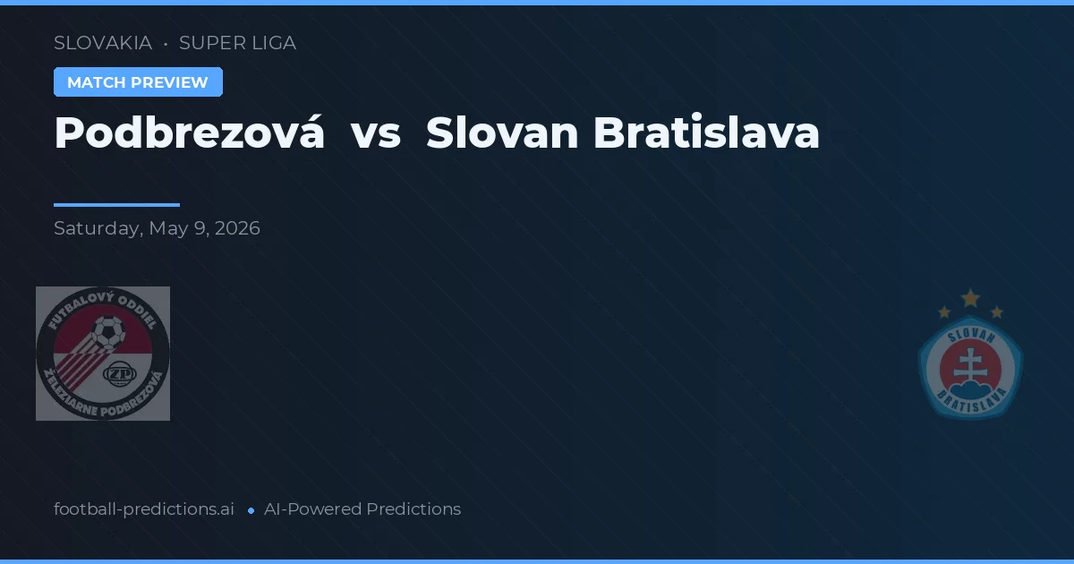 Podbrezová vs Slovan Bratysława — typy i zapowiedź meczu