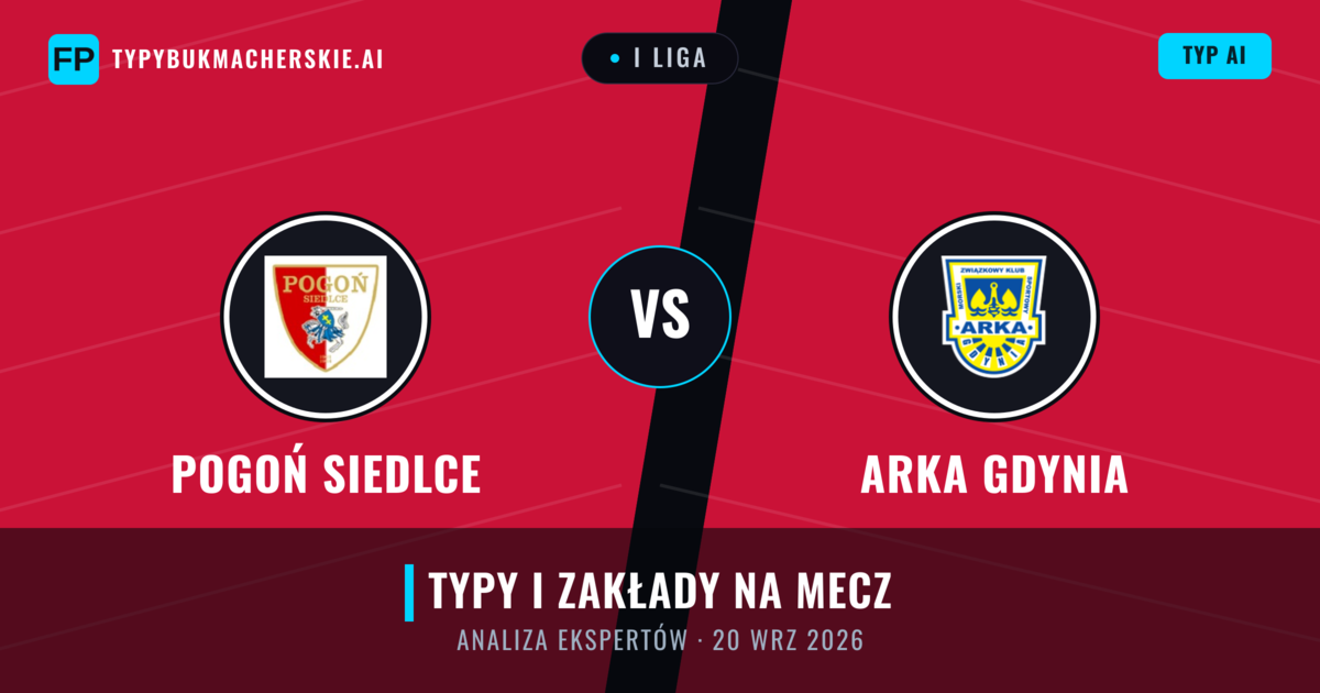 Pogoń Siedlce vs Arka Gdynia — typy i zapowiedź meczu