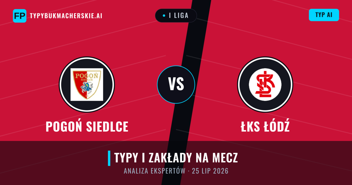 Pogoń Siedlce vs ŁKS Łódź — typy i zapowiedź meczu