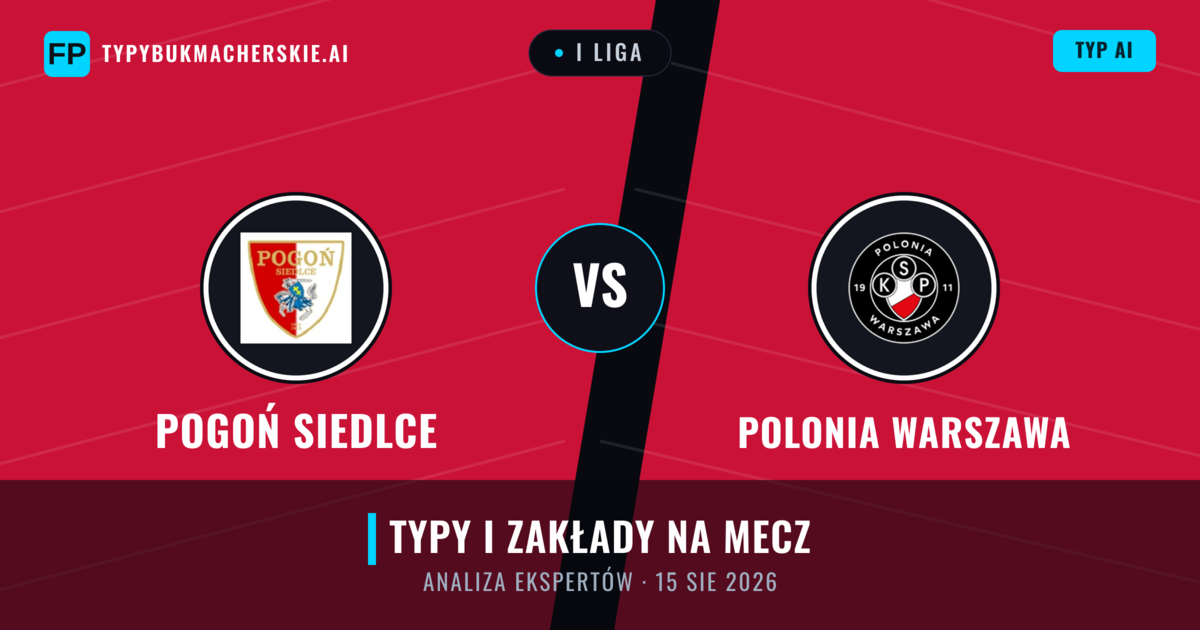Pogoń Siedlce vs Polonia Warszawa — typy i zapowiedź meczu
