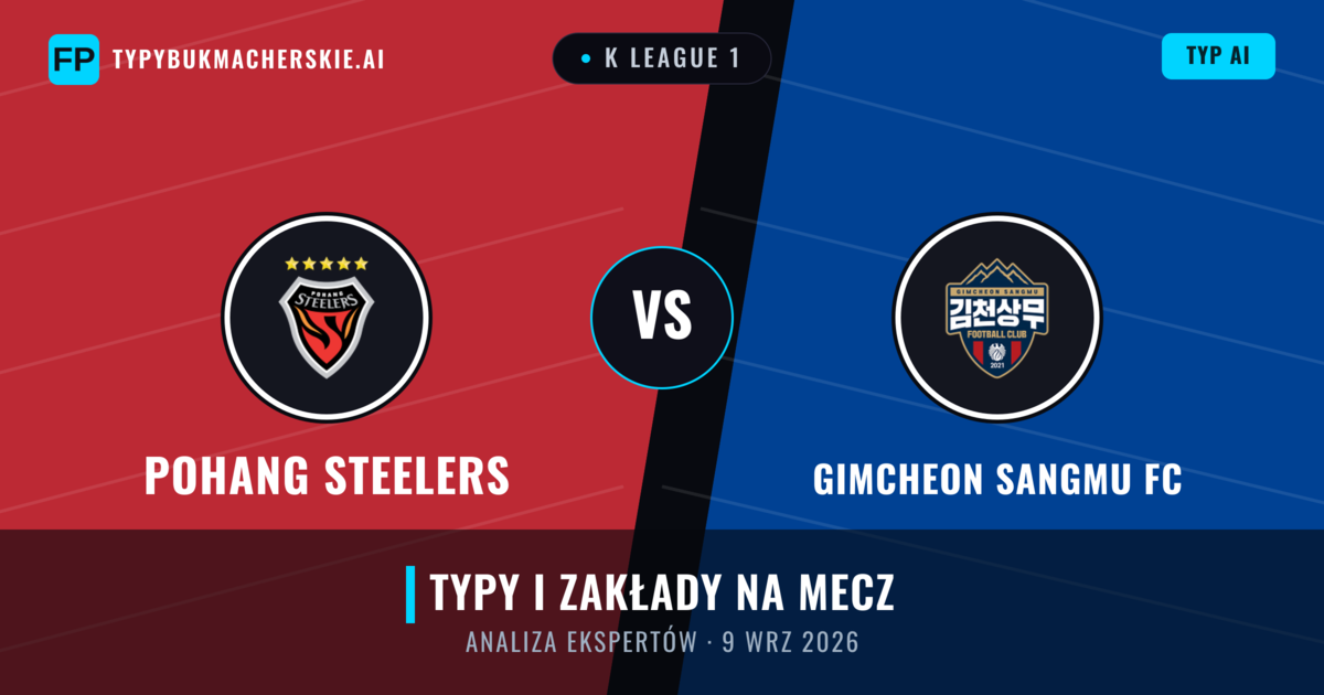 Pohang Steelers vs Gimcheon Sangmu FC — typy i zapowiedź meczu