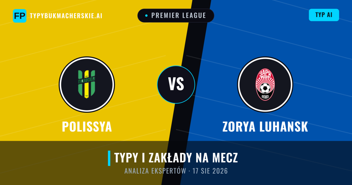 Polissya vs Zorya Luhansk — typy i zapowiedź meczu