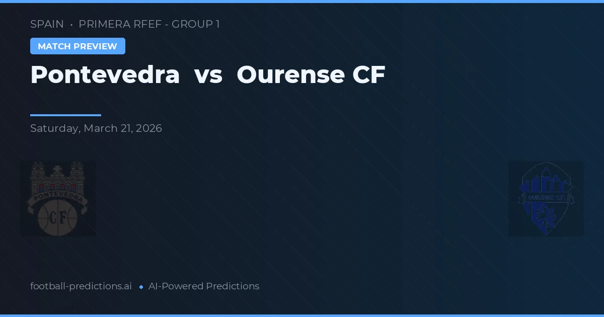 Pontevedra vs Ourense CF — typy i zapowiedź meczu