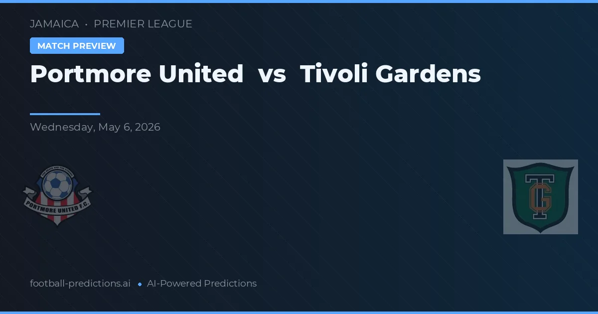 Portmore United vs Tivoli Gardens — typy i zapowiedź meczu