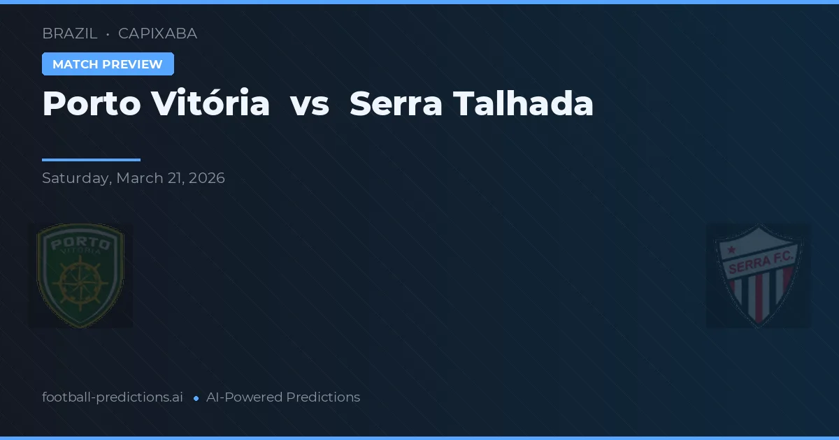 Porto Vitória vs Serra Talhada — typy i zapowiedź meczu