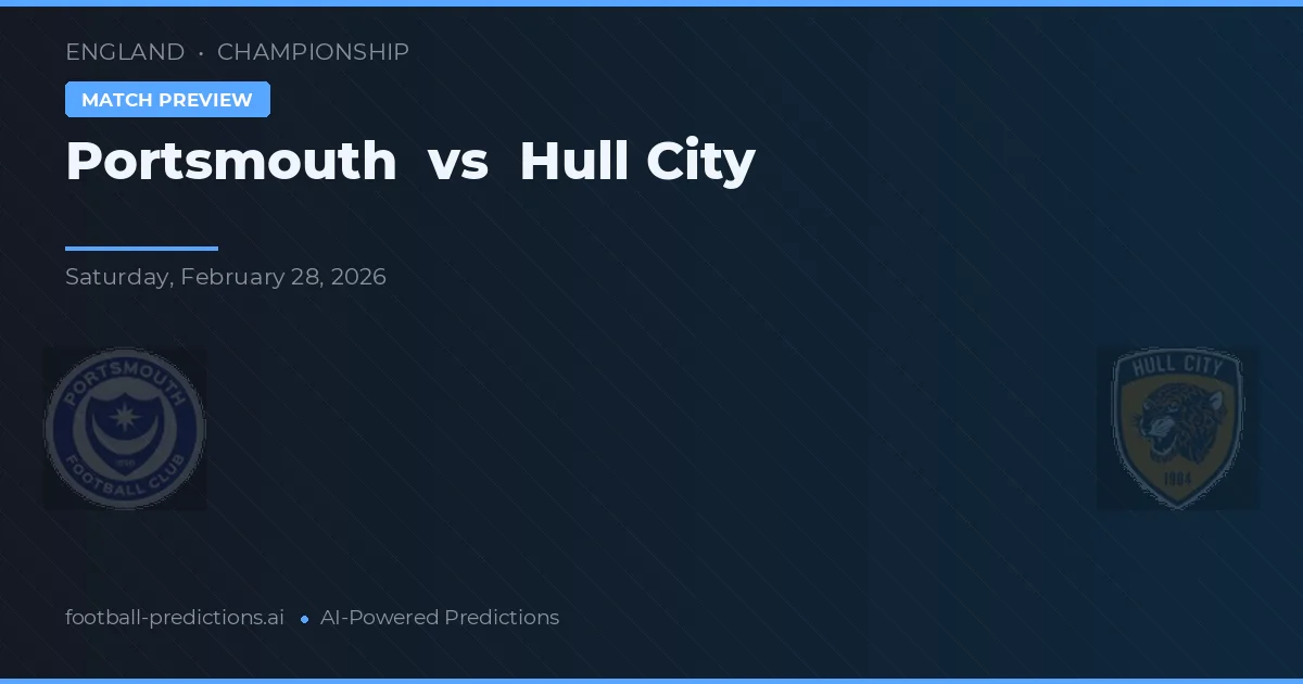 Portsmouth vs Hull City — typy i zapowiedź meczu