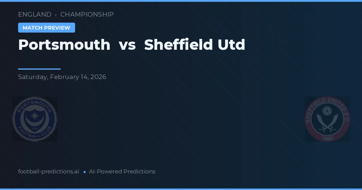 Portsmouth vs Sheffield Utd — typy i zapowiedź meczu