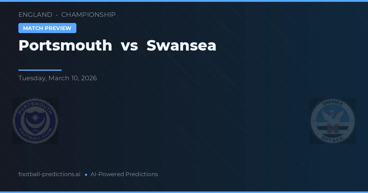 Portsmouth vs Swansea — typy i zapowiedź meczu