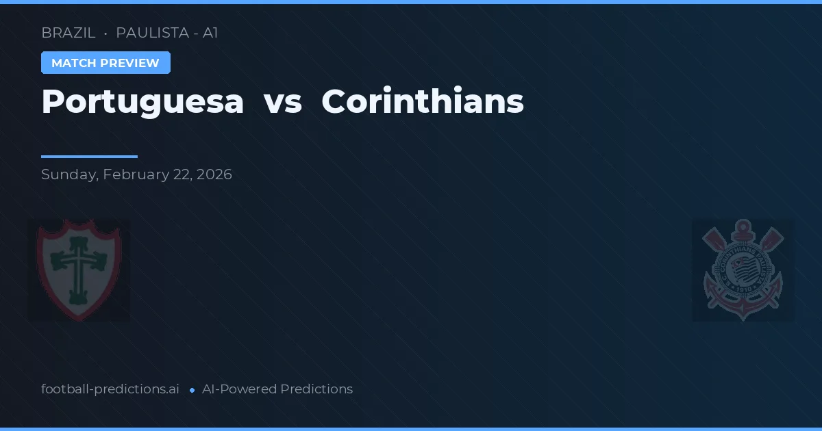 Portuguesa vs Corinthians — typy i zapowiedź meczu