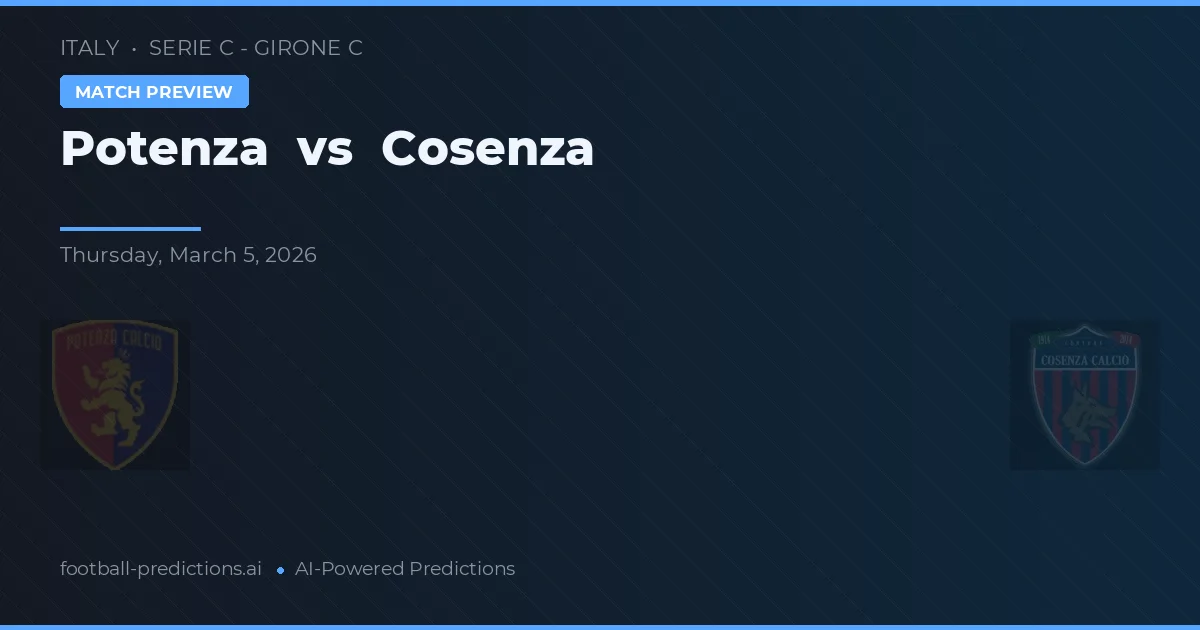 Potenza vs Cosenza — typy i zapowiedź meczu