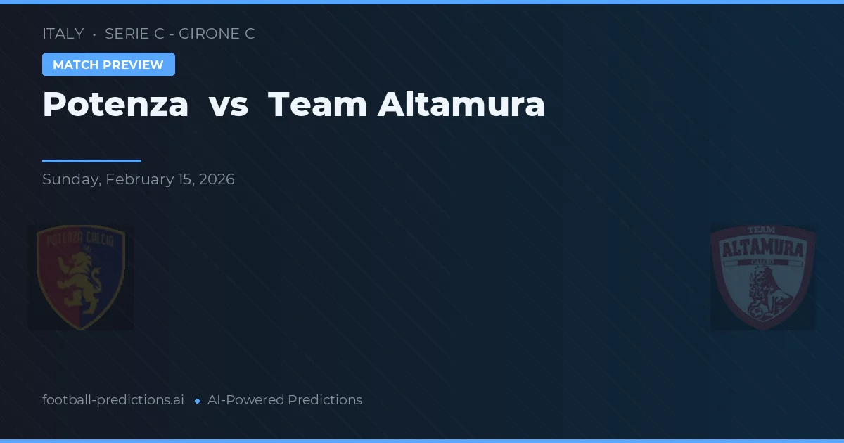 Potenza vs Team Altamura — typy i zapowiedź meczu