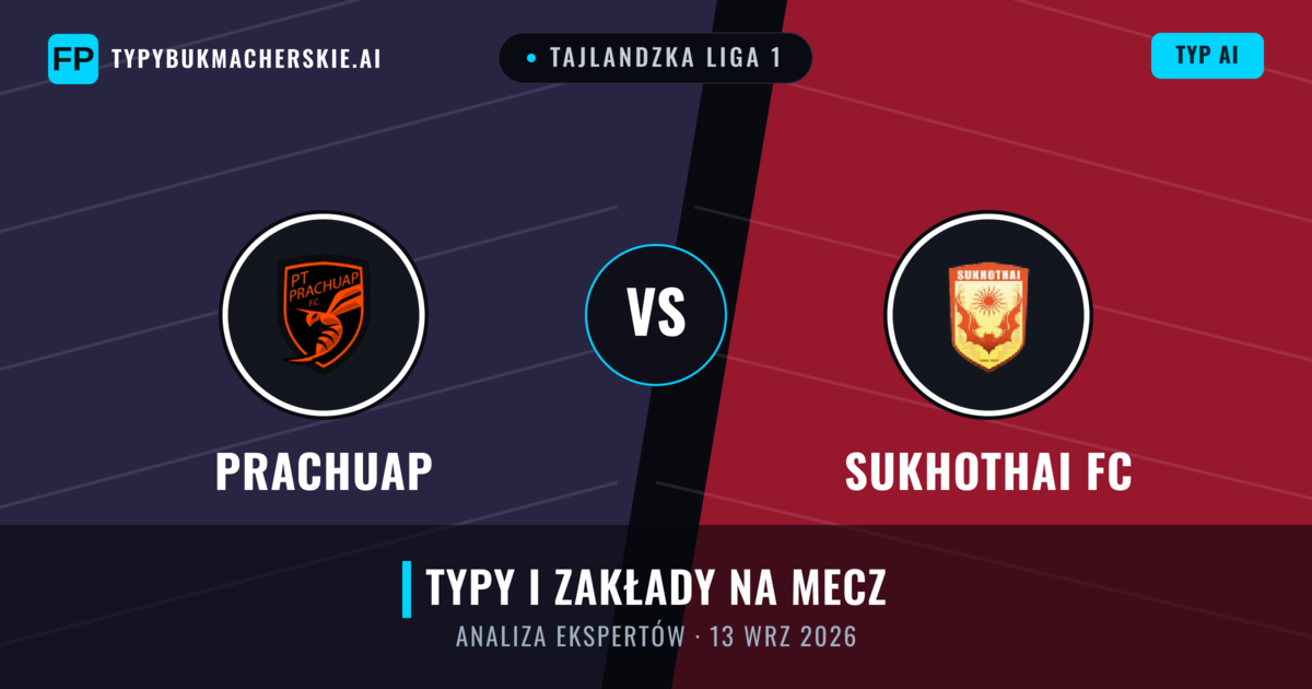 Prachuap vs Sukhothai FC — typy i zapowiedź meczu