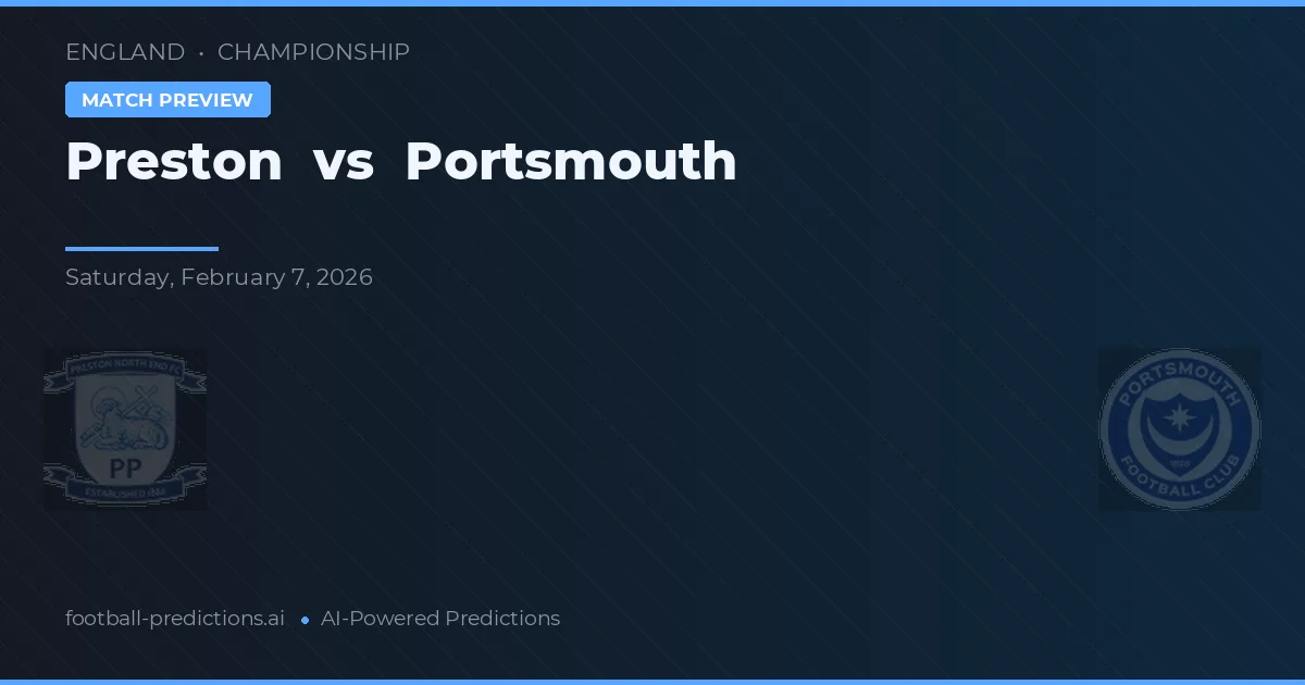 Preston vs Portsmouth — typy i zapowiedź meczu