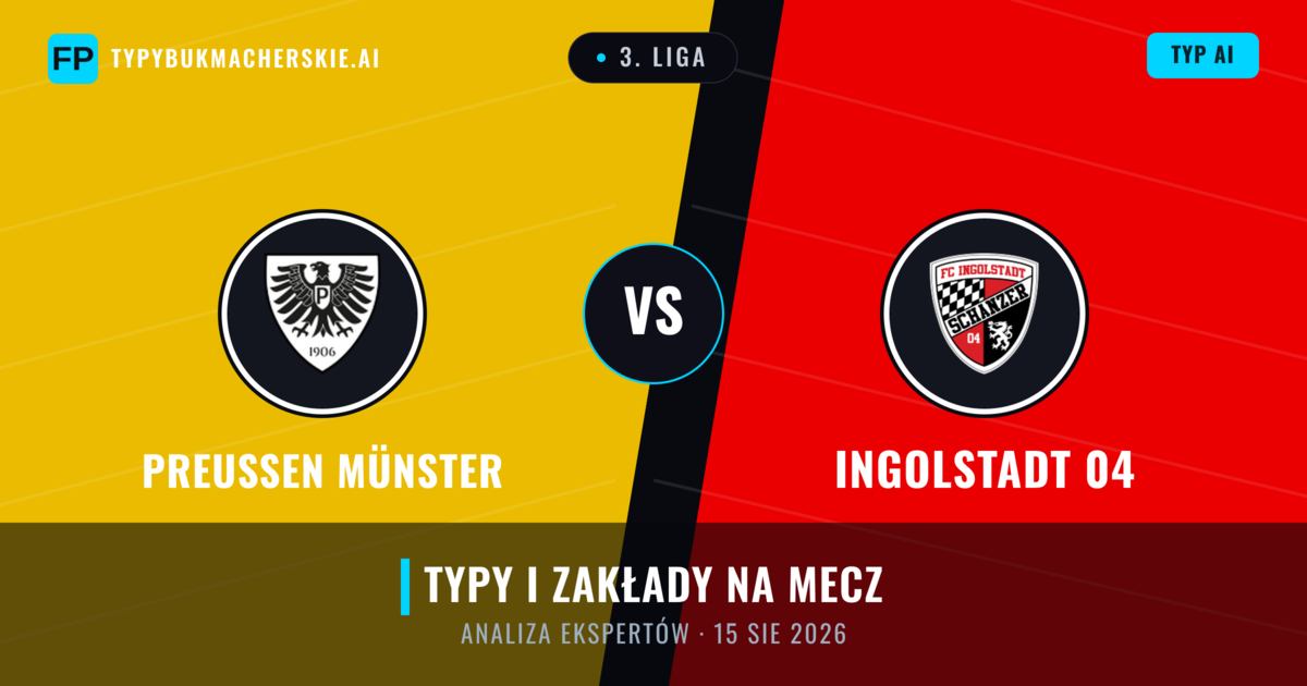 Preußen Münster vs Ingolstadt 04 — typy i zapowiedź meczu
