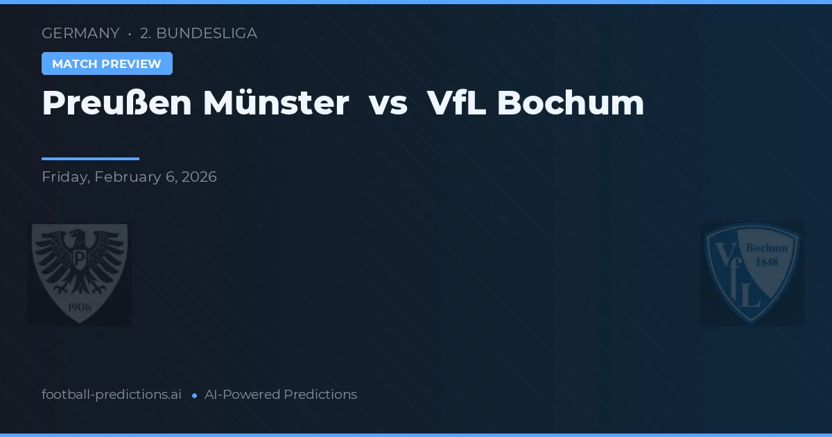 Preußen Münster vs VfL Bochum — typy i zapowiedź meczu