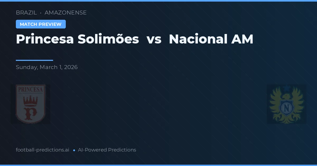 Princesa Solimões vs Nacional AM — typy i zapowiedź meczu