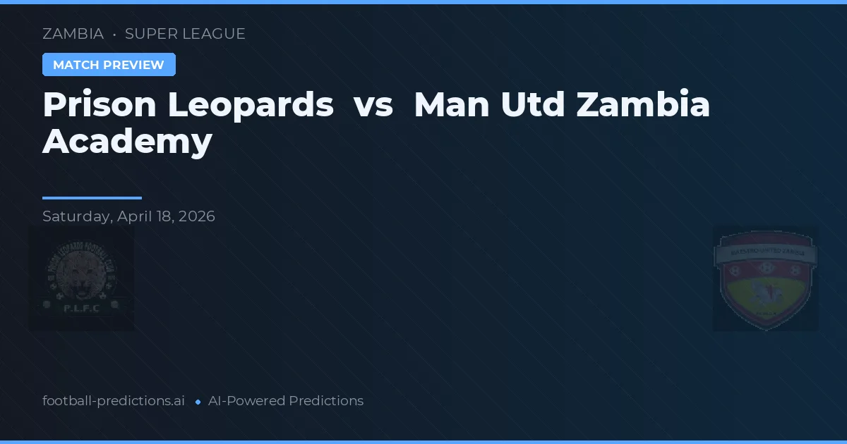 Prison Leopards vs Akademia Man Utd Zambia — typy i zapowiedź meczu