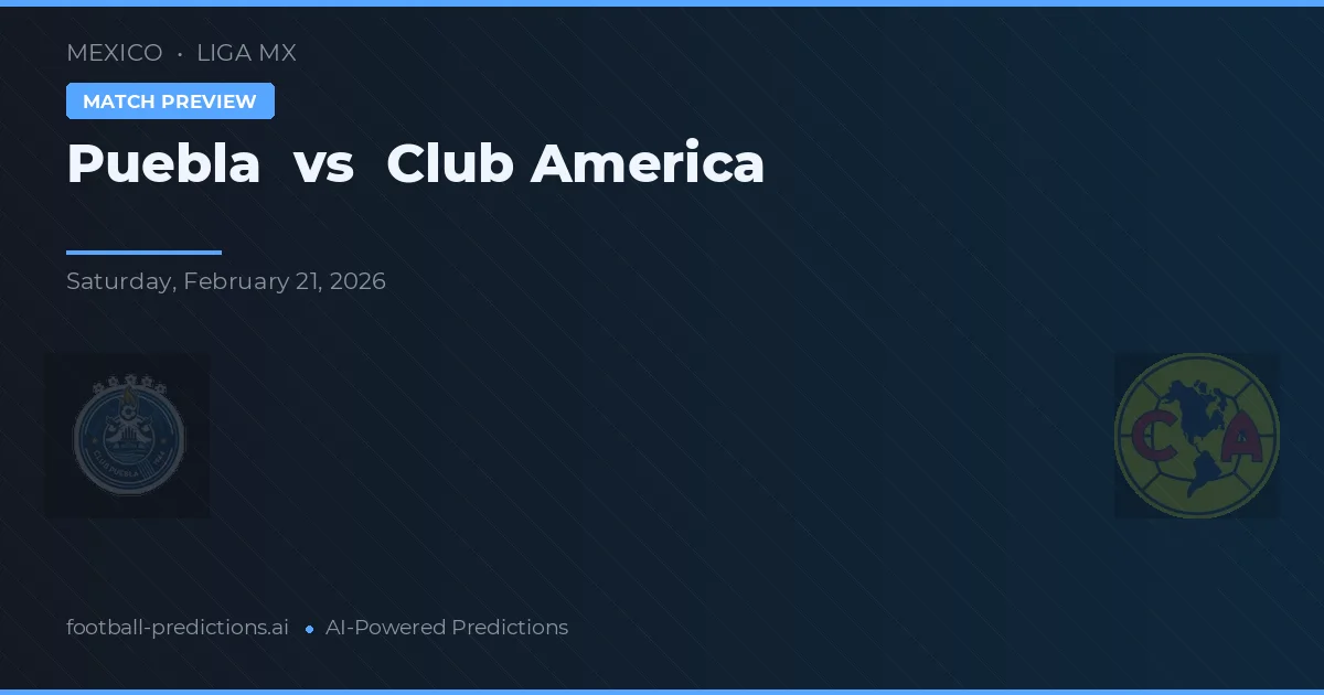 Puebla vs Club America — typy i zapowiedź meczu