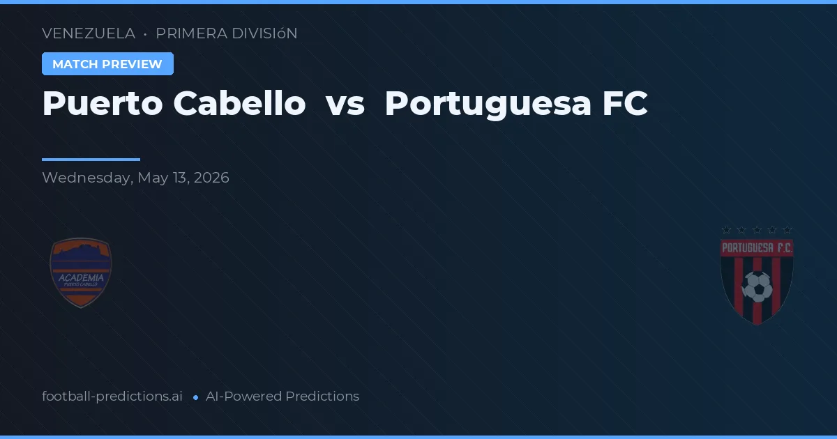 Puerto Cabello vs Portuguesa FC — typy i zapowiedź meczu