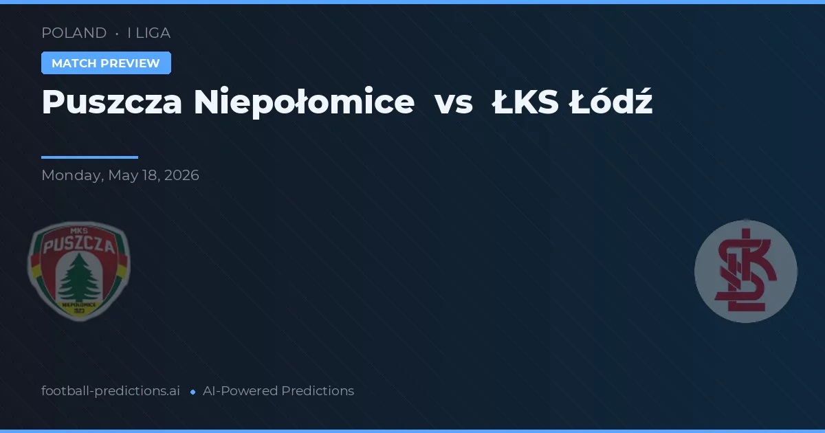 Puszcza Niepołomice vs ŁKS Łódź — typy i zapowiedź meczu