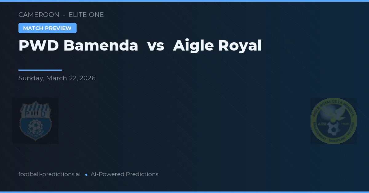 PWD Bamenda vs Aigle Royal — typy i zapowiedź meczu