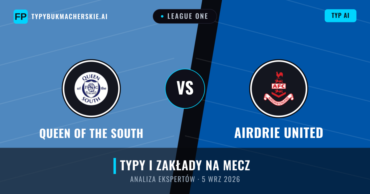 Queen of the South vs Airdrie United — typy i zapowiedź meczu