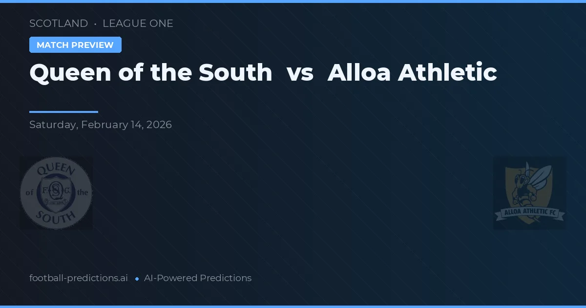 Queen of the South vs Alloa Athletic — typy i zapowiedź meczu