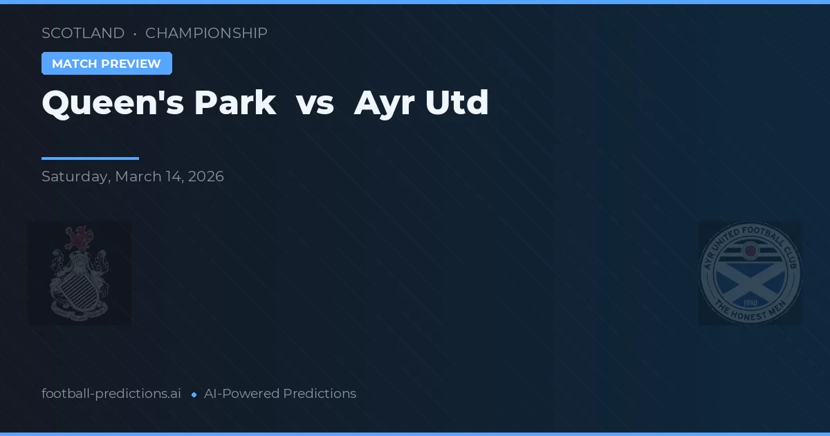 Queen's Park vs Ayr Utd — typy i zapowiedź meczu
