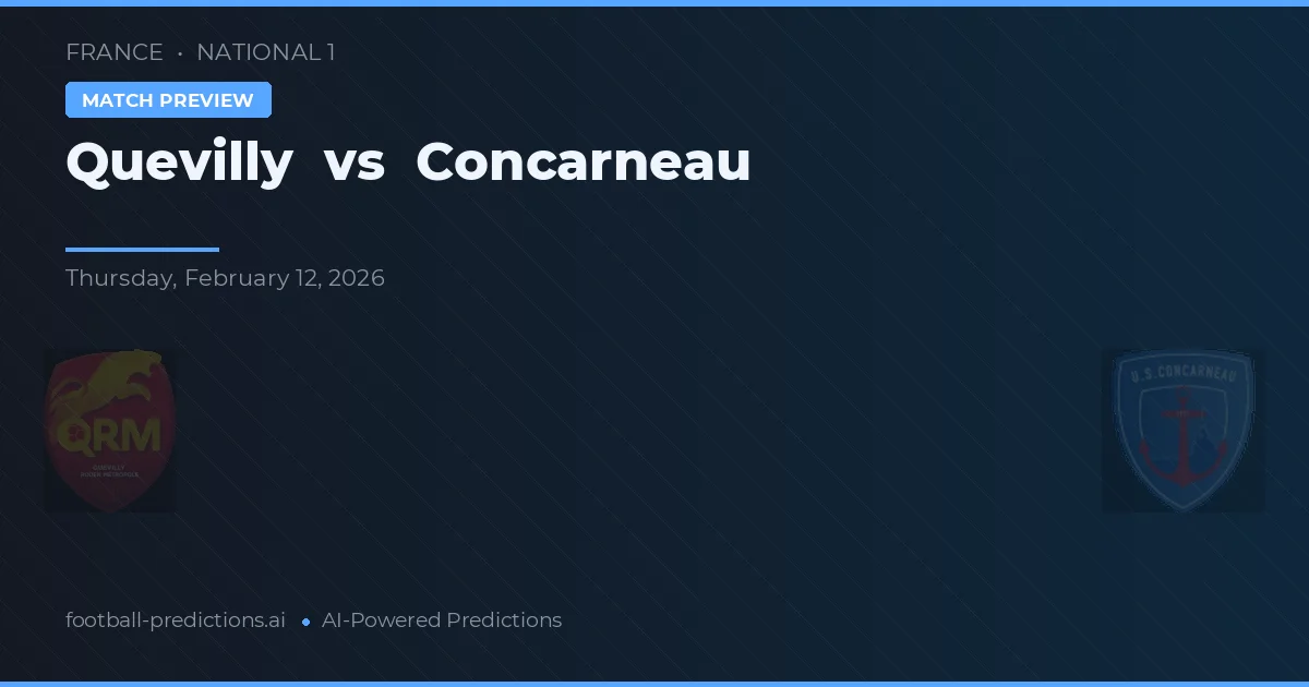 Quevilly vs Concarneau — typy i zapowiedź meczu