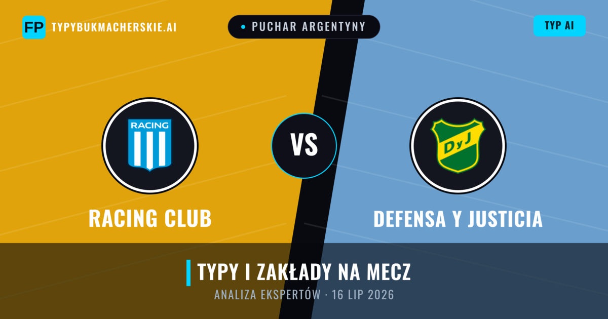 Racing Club vs Defensa y Justicia — typy i zapowiedź meczu