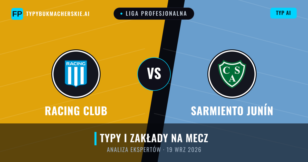 Racing Club vs Sarmiento Junín — typy i zapowiedź meczu