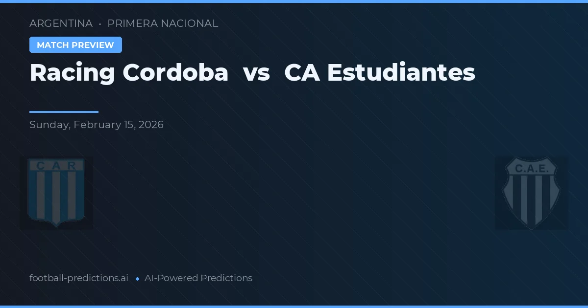 Racing Córdoba vs Estudiantes — typy i zapowiedź meczu