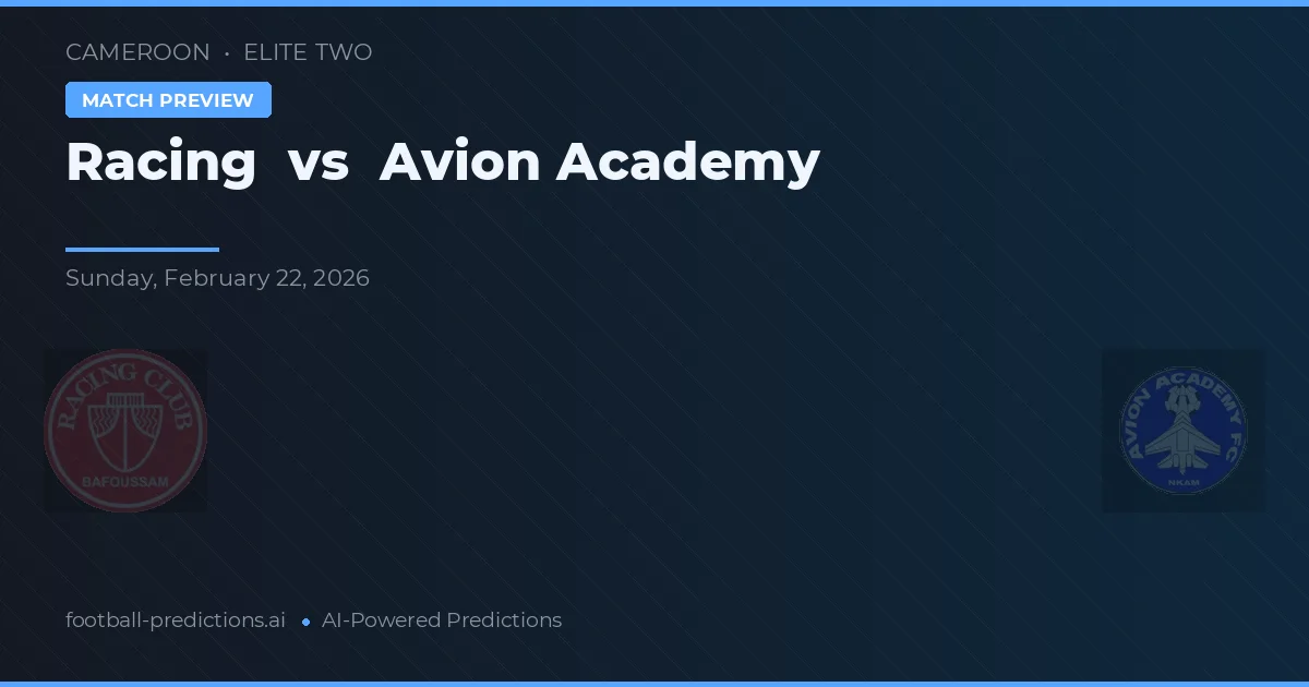 Racing vs Akademia Avion — typy i zapowiedź meczu