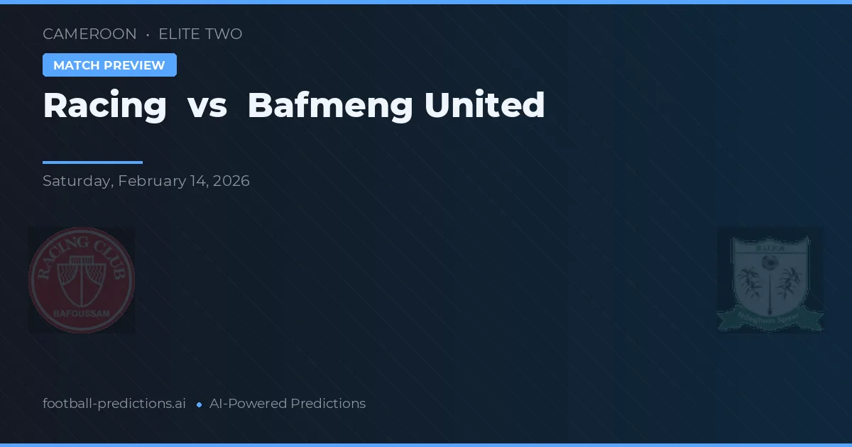 Racing vs Bafmeng United — typy i zapowiedź meczu