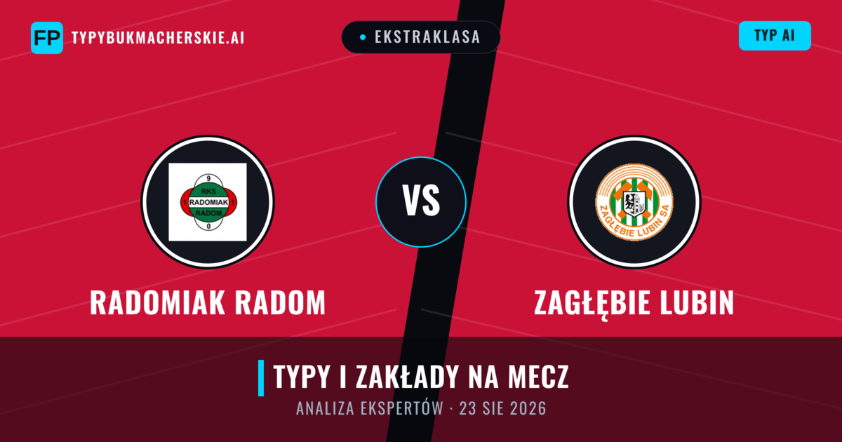 Radomiak Radom vs Zagłębie Lubin — typy i zapowiedź meczu