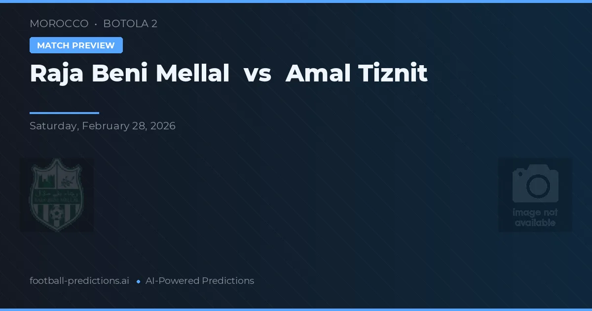 Raja Beni Mellal vs Amal Tiznit — typy i zapowiedź meczu