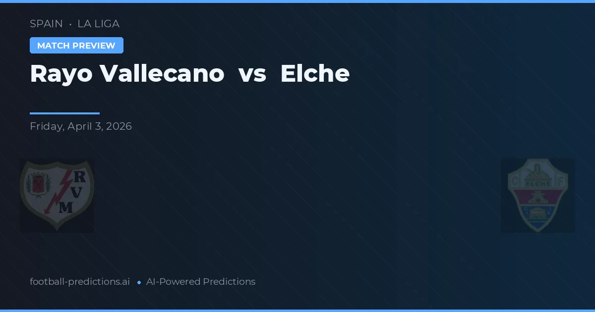 Rayo Vallecano vs Elche — typy i zapowiedź meczu